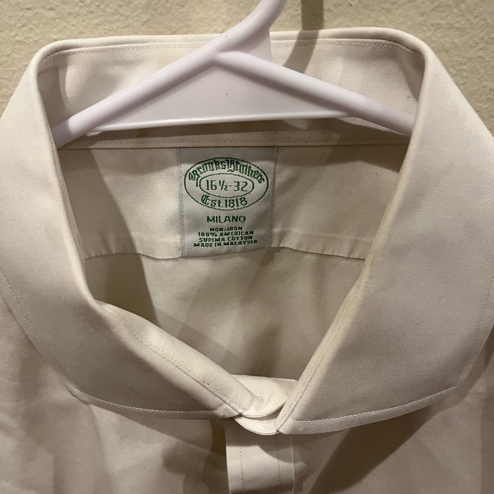 Brooks Brothers Milano (slim fit) style dress shirts